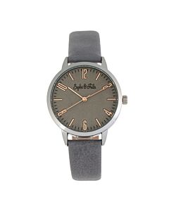 Women's Vancouver Genuine Leather Grey Dial Watch