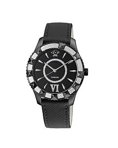 Women's Venice Vegan Leather Black Dial Watch