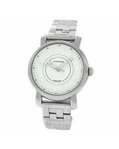 Women's Versace Stainless Steel Silver-tone Dial Watch