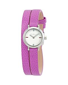 Women's Vittoria Leather (Double Wrap) Silver Dial Watch