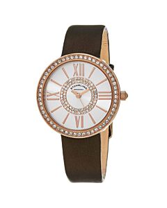 Women's Vogue Leather Silver-tone Dial Watch