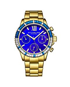 Women's Vogue Stainless Steel Blue Dial Watch