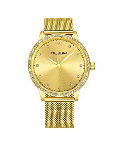 Women's Vogue Stainless Steel Gold-tone Dial Watch