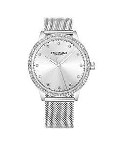 Women's Vogue Stainless Steel Mesh Silver Dial Watch
