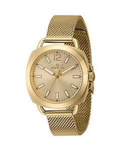 Women's Wildflower Stainless Steel Mesh Gold-tone Dial Watch