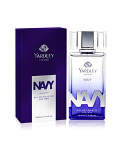 Yardley Of London Men's Navy EDT Spray 3.4 oz Fragrances 6297000442068