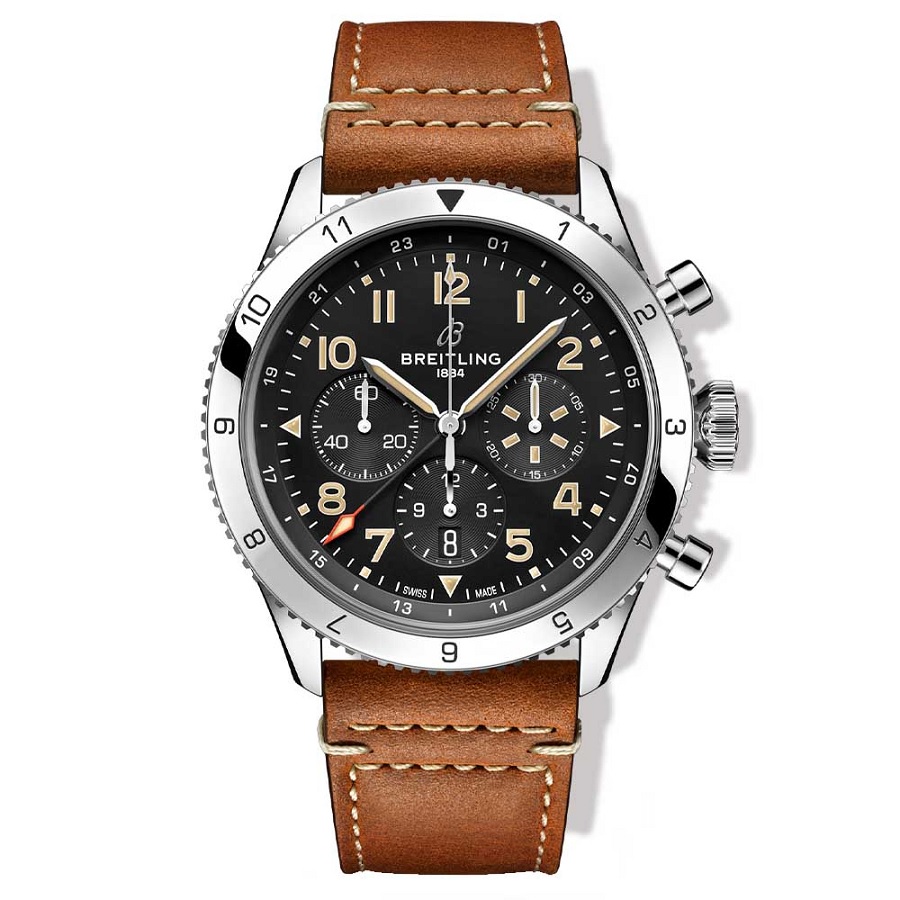 WorldofWatches.com Watches Chrono of Dial Bronze | Green | Leather Elysee Watch | World 98017 Men\'s Chronograph